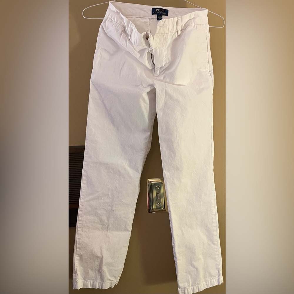 Polo Ralph Lauren White Dress Pants